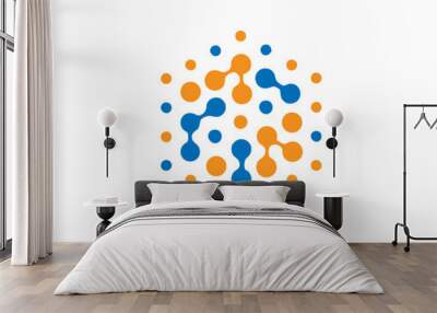 Technology logo Wall mural