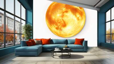 Vintage map of the Moon isolated with white highlights, png Wall mural