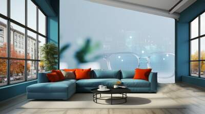 Digital hologram of smart home Wall mural