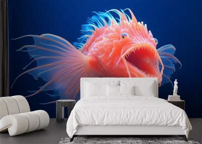 stunning details of a deep-sea anglerfish Wall mural