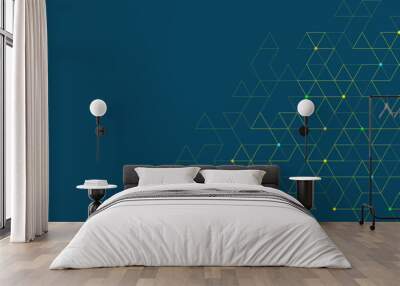 Minimalistic vector texture with triangles pattern. Creative idea of modern design with abstract geometric background Wall mural