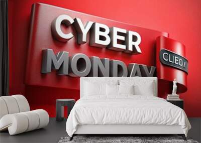 Cyber Monday, Massive Online Deals Wall mural