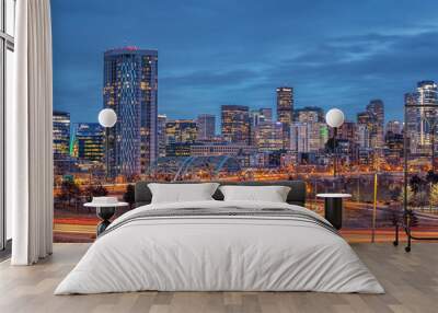 Denver Night Wall mural