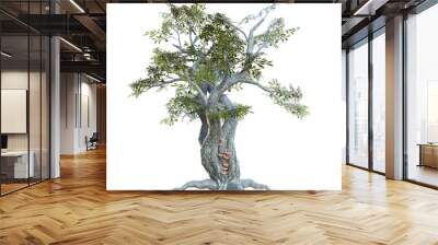 Fantastic tree isolated. 3d render Wall mural