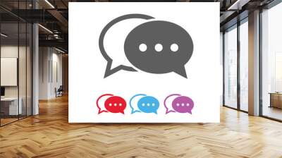 dialog bubbles icon, vector eps10 illustration Wall mural