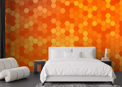 Hexagons Mosaic Background Wall mural