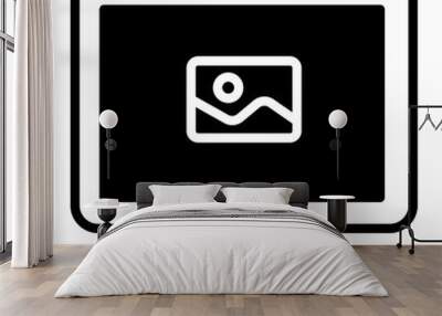 Image Computer solid glyph icon Wall mural