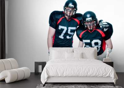 Two American football players Wall mural