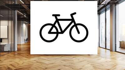 Bike icon Wall mural