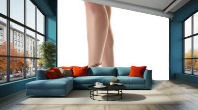 Handcuffed female legs Wall mural