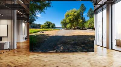 Summer day at the Liberty Lake State Park and beach along Liberty Lake in Northeast East Washington State, USA. Wall mural