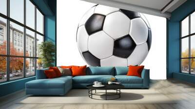 soccer ball isolated on white Wall mural