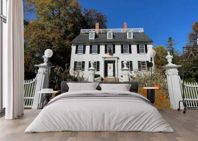 The Ropes mansion, a historic home in Salem, Massachusetts is operated as a muse and was a filming location for the movie Hocus Pocus Wall mural