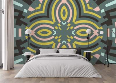 Abstract background with a retro pattern design Wall mural