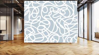 Abstract background with scribbled doodle pattern design  Wall mural