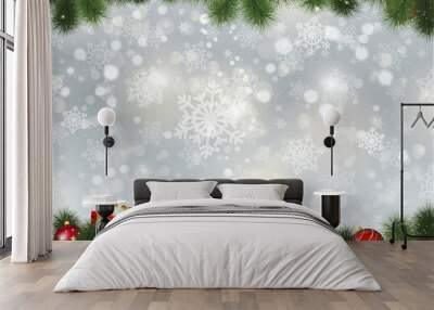 Christmas background Wall mural