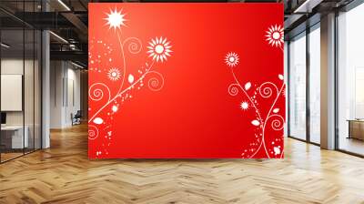 floral abstract Wall mural