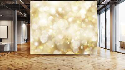 gold christmas background Wall mural