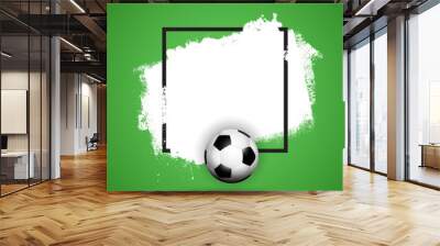 Grunge football / soccer background Wall mural