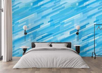 Geometric blue business background Wall mural