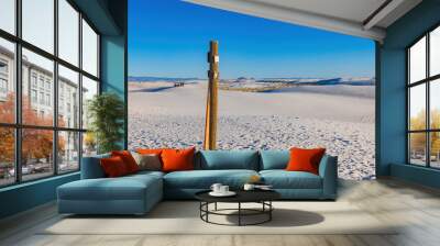 Sunny view of the landscape of White Sands National Park Wall mural