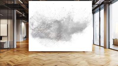 White powder explosion on black background. Colored cloud. Colorful dust explode. Paint Holi. Wall mural