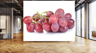 grapes on white background Wall mural