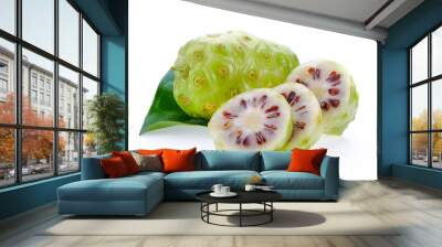 noni on white background Wall mural