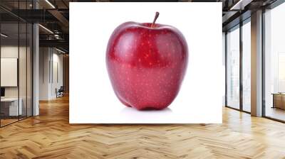 red apple on white background Wall mural