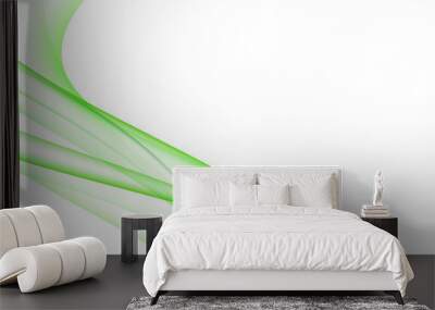 Abstract background with green lines Wall mural