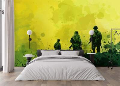 Second world war two 1rmy background Wall mural