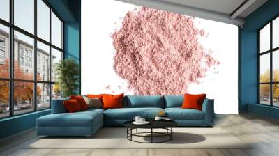 Pink color Foundation powder makeup on background Wall mural