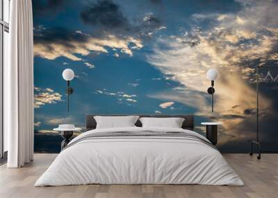 Sky with clouds Wall mural