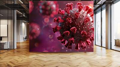 Virus background Wall mural