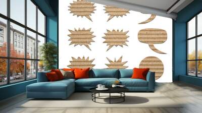 paper speech bubble Wall mural