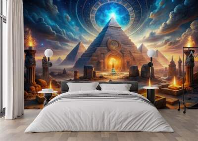 ancient mysticism mystical ancient civilization ruins hieroglyphics mysterious artifacts crude medical equipment mystical rituals mystical healing ancient wisdom mystery Wall mural