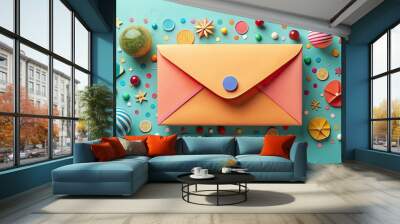 Playful creative mail Wall mural