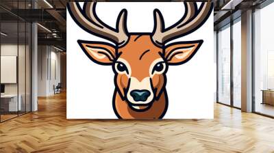 dear head vector illustration Wall mural