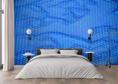 blue texture wet abstract pattern design background Wall mural