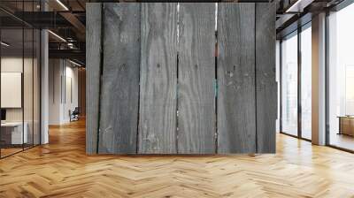 Abstract artistic background: wooden wall of brown wood. Wall mural