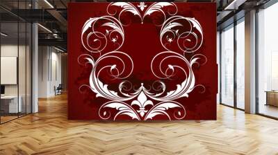 ornate banner Wall mural