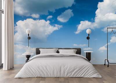 blue sky background with clouds Wall mural