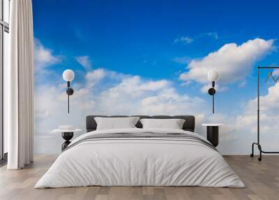 blue sky background with clouds Wall mural