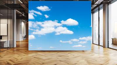 blue sky clouds Wall mural