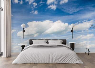 blue sky with cloud closeup Wall mural