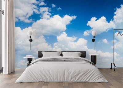 blue sky with cloud closeup Wall mural