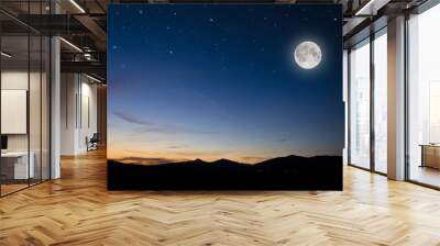 full moon background Wall mural