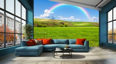 rainbow background Wall mural