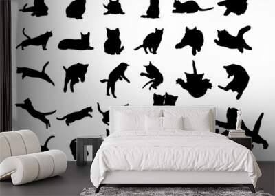 cat vector icon collection Wall mural