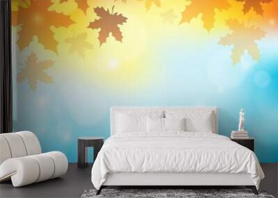 Autumn theme background 2 Wall mural